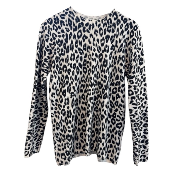Kim Rogers Black and White Animal Print Sweater - Picture 1 of 7